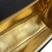 Load image into Gallery viewer, CHANEL Camellia Chain Party Bag Black Satin