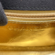 Load image into Gallery viewer, CHANEL Camellia Chain Party Bag Black Satin