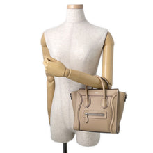 Load image into Gallery viewer, CELINE Luggage shopper Beige168243 Leather Size Nano