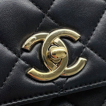 Load image into Gallery viewer, CHANEL Top Handle Mini Flap Bag BlackAS4654 Lambskin Size Mini