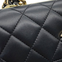 Load image into Gallery viewer, CHANEL Top Handle Mini Flap Bag BlackAS4654 Lambskin Size Mini