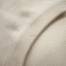 Load image into Gallery viewer, HERMES Short-sleeved knit with "Parfroy Remix" motif Size 36 Blanc NaturelH5H2679D2A334 Silk52% Cashmere27% Nylon20% Polyurethane1%