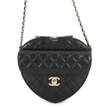 Load image into Gallery viewer, CHANEL Matelasse Heart Shape Bag BlackAS3191 Lambskin Size Large