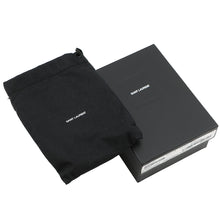 将图像加载到图库查看器中,SAINT LAURENT PARIS Tiny Monogram Compact Wallet Navy505118 Leather