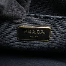 Load image into Gallery viewer, PRADA Canapa 2wayShoulder Bag Black1BG439 Canvas