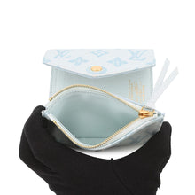 Load image into Gallery viewer, LOUIS VUITTON Portefeuille Victorine Blue CourrierM27682 Monogram Origin