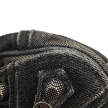 Load image into Gallery viewer, BALENCIAGA Luca Goal Shoulder Bag Gray/Black719082 Denim Size XS