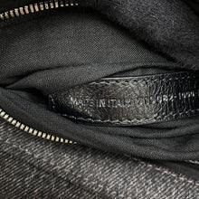 Load image into Gallery viewer, BALENCIAGA Luca Goal Shoulder Bag Gray/Black719082 Denim Size XS