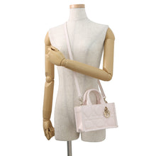 Load image into Gallery viewer, Dior Macrocannage Book Tote 2WAY Powder PinkS5573OWHP Calf Leather Size Mini