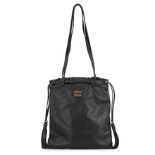 将图像加载到图库查看器中,MIUMIU Joie Shoulder Bag Black5BG303 Nappa Leather
