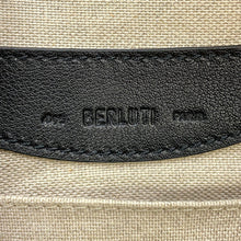 将图像加载到图库查看器中,Berluti Calligraphy Rider Bumbag Black Leather