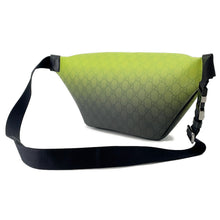 Load image into Gallery viewer, GUCCI Chroma Large Belt Bag Light Green/Black835810 GG Supreme Leather