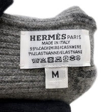 将图像加载到图库查看器中,HERMES Glove 《Heaven》 Size M Charbon/Flannel Cashmere99% Elastine1%