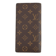将图像加载到图库查看器中,LOUIS VUITTON Portefeuille Brazza BrownM66540 Monogram