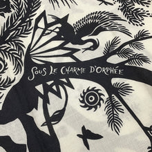 将图像加载到图库查看器中,HERMES Giant Square: Be seduced by the charm of Orpheus Sous le Charme d'Orphee Fall/Winter 2024 Size 140 White/Black Cashmere70% Silk30%