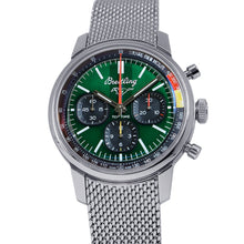 将图像加载到图库查看器中,BREITLING Top Time B01 Ford Mustang W41mm Stainless Steel Green DialAB01762A1L1A1