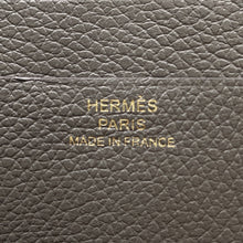 将图像加载到图库查看器中,HERMES Zip Ango 2 Chaine d'Ancre Gris Meyer Evercolor