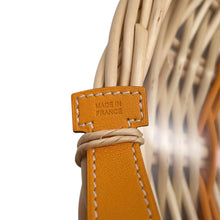 Load image into Gallery viewer, HERMES Round tray "Ozre color" PM Jaune Doll Willow Swift Leather Glass
