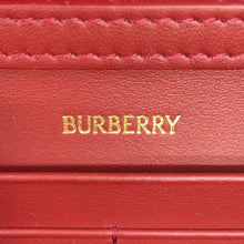 Load image into Gallery viewer, BURBERRY Check Chain Strap Wallet ArchiveBeige/Ruby Red81163211 PVC/Leather