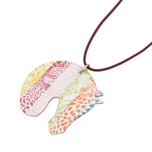 将图像加载到图库查看器中,HERMES Tattersall Tattoo Necklace Size GM Rouge Grenat Lacquer Swift Leather