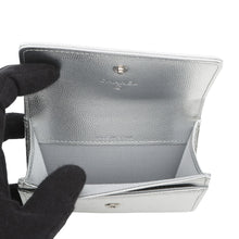 将图像加载到图库查看器中,CHANEL CC Logo Flap Card Case SilverAP4705 Caviar Leather