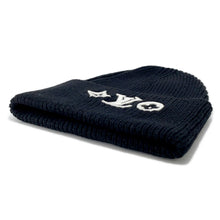 将图像加载到图库查看器中,LOUIS VUITTON Beanie LVHeadline Size S NoirM77872 Wool100%
