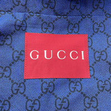 将图像加载到图库查看器中,GUCCI Web Stripe GGCotton Poplin Jacket Size 50 Blue833465 Cotton100%