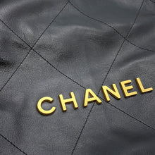 Load image into Gallery viewer, CHANEL CHANEL22 ChainShoulder Bag BlackAS3260 Shiny Calf Leather Size Small