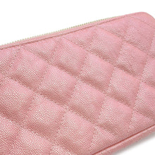 Load image into Gallery viewer, CHANEL Matelasse Chain wallet MetalicPinkA82527 Caviar Leather
