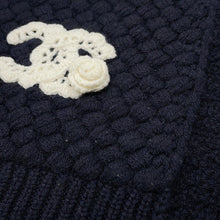 Load image into Gallery viewer, CHANEL Scarf NavyAAB132 Cashmere100%