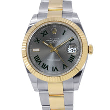 Load image into Gallery viewer, ROLEX Datejust W41mm Stainless Steel K18YG Slate Dial126333