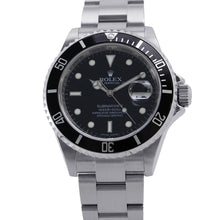 Load image into Gallery viewer, ROLEX Submariner Date W40mm Stainless Steel Black Dial16610