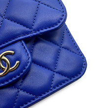 Load image into Gallery viewer, CHANEL Matelasse Shoulder Bag BlueAP2200 Lambskin Size Mini mini