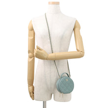 Load image into Gallery viewer, CHANEL Matelasse Chain Vanity Bag Light GreenAP2502 Caviar Leather Size Small