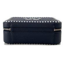 Load image into Gallery viewer, CHANEL CCFiligree ChainShoulder Bag Navy/WhiteA93343 Caviar Leather