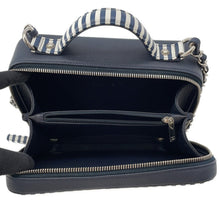 Load image into Gallery viewer, CHANEL CCFiligree ChainShoulder Bag Navy/WhiteA93343 Caviar Leather