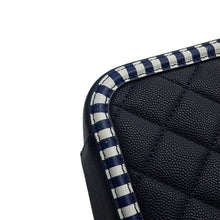 Load image into Gallery viewer, CHANEL CCFiligree ChainShoulder Bag Navy/WhiteA93343 Caviar Leather