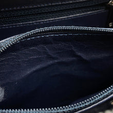 Load image into Gallery viewer, CHANEL CCFiligree ChainShoulder Bag Navy/WhiteA93343 Caviar Leather