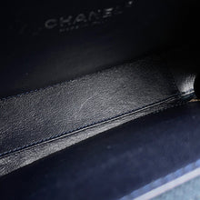 Load image into Gallery viewer, CHANEL CCFiligree ChainShoulder Bag Navy/WhiteA93343 Caviar Leather