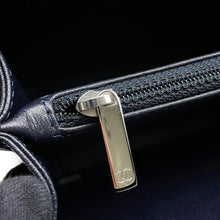 Load image into Gallery viewer, CHANEL CCFiligree ChainShoulder Bag Navy/WhiteA93343 Caviar Leather