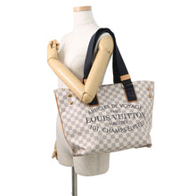 Load image into Gallery viewer, LOUIS VUITTON Plan Soleil Cabas BeigeN41179 Damier Azur Size PM