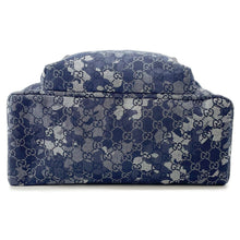 将图像加载到图库查看器中,GUCCI GGDenim Large Backpack Navy849008 GGDenim