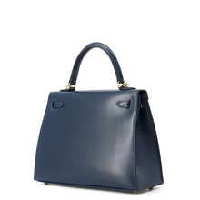 Load image into Gallery viewer, HERMES Kelly Sellier Blue de Prusse Box Calf Leather Size 25