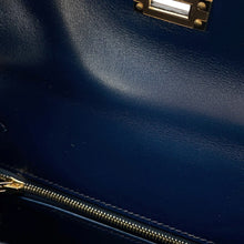 Load image into Gallery viewer, HERMES Kelly Sellier Blue de Prusse Box Calf Leather Size 25