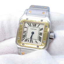 将图像加载到图库查看器中,CARTIER Santos Garbe SM H34.5mm×W23.6mm Stainless Steel K18YG Ivory Dial