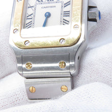 将图像加载到图库查看器中,CARTIER Santos Garbe SM H34.5mm×W23.6mm Stainless Steel K18YG Ivory Dial