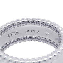 Load image into Gallery viewer, Van Cleef & Arpels Perlée Senior Tulle Ring Size 52/#12VCARN32352/VCARN32300 18K White Gold