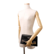Load image into Gallery viewer, HERMES Kelly Elan Cheval du Bois Black Tadelakt Leather