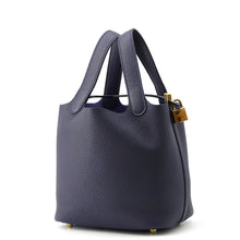 Load image into Gallery viewer, HERMES Picotin Lock Blue Nuit Taurillon Clemence Size PM