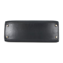将图像加载到图库查看器中,HERMES Kelly Retourne Navy Box Calf Leather Size 35